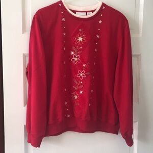 Alfred Dunner XL super soft sweater excellent condition red/burgundy